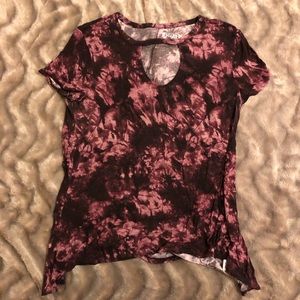 Mudd Berry Tie-Dye Short Sleeve T Shirt L